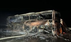 Gaziantep’te Yolcu Otobüsü Alev Aldı: Hurdaya Döndü
