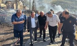 Mamak Belediye Başkanı Mutlu Mahallesi’ndeki Yangın Bölgesinde