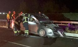 Tekirdağ'da Ölümlü Kaza: Otomobil Direğe Girdi