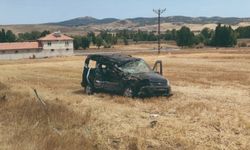 Yozgat’ta Ölümlü Kaza: Yol Silindirine Çarpan Araç Tarlaya Uçtu