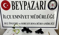 Beypazarı’nda Araçta Tabanca ve Uyuşturucu Ele Geçirildi: 1 Gözaltı