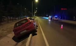 Burdur’da Kontrolden Çıkan Otomobil Refüje Girdi: 1 Yaralı