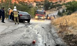 Gölbaşı’nda Yangın Paniği! Otomobil Alevlere Teslim Oldu