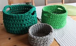 Penye İpten Sepet Nasıl Yapılır? Evinizin Her Köşesine Uyum Sağlayan Penye İpten Sepet Fikirleri