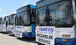 Sincan’da Hafta Sonu Ücretsiz Mezarlık Servis Hizmeti Başladı