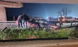Tekirdağ Süleymanpaşa'da Ölümlü Kaza: Otomobil Bariyere Çarptı