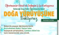 Ankara’da Öğretmenler Günü Doğa Yürüyüşü Etkinliği