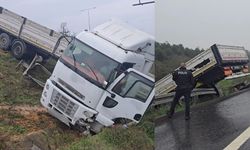 Beykoz’da Kontrolden Çıkan TIR Şarampole Düştü: Sürücü Yaralandı