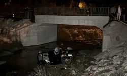 Karabük’te Kontrolden Çıkan Araç Dereye Uçtu