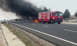 Polatlı’da Seyir Halindeki Yolcu Otobüsü Alevlere Teslim Oldu
