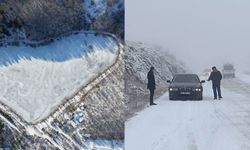 Güdül’de Kar Esareti, Çubuk’ta Buz Kesen Manzaralar