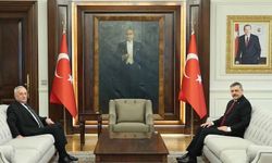 Mehmet Ağar, İçişleri Bakanı Mustafa Çiftçiyi Ziyaret Etti