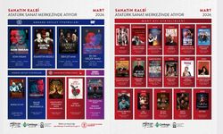 Atatürk Sanat Merkezi Mart Ayı Sanat Takvimi Duyuruldu