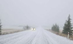 Haymana-Polatlı Yolu Beyaza Büründü