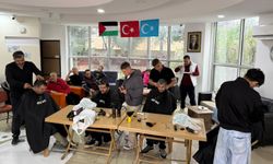 Pursaklar’da Özel Gençlere Bayram Tıraşı