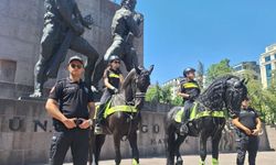Ankara'da NATO Zirvesi Öncesi Atlı Polisler Göreve Başladı