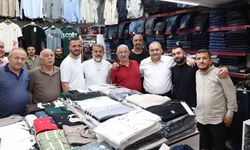Başkan Özarslan Osmanlı Halk Pazarı Esnafını Ziyaret Etti