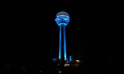 Ankara'nın Simgesi Atakule, NATO’ya Özel Işıklandırıldı