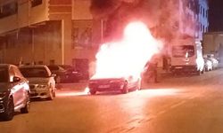 Elmadağ’da Seyir Halindeki Otomobil Alev Alev Yandı