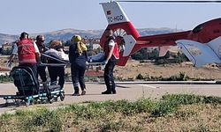 Nallıhan'da Kalp Krizi Geçiren Adam Hava Ambulansıyla Ankara'ya Sevk Edildi
