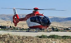Ankara Beypazarı’nda Hava Ambulansı Hasta için Havalandı