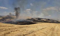 Elmadağ'da Kırsal Alanda Anız Yangını Çıktı