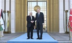 Cumhurbaşkanı Erdoğan Filistin Lideri Abbas'ı Külliye’de Törenle Karşıladı