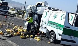 Kahramankazan’da Karpuz Yüklü Kamyonet Kamyona Arkadan Çarptı: 1 Ölü