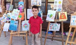 Nallıhan'da Minik Ressam İlk Sergisini Belediye Ek Hizmet Binasında Açtı