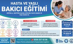 Ankara’da Ücretsiz Hasta ve Yaşlı Bakım Eğitimi: E-Devlet Onaylı Sertifika Verilecek