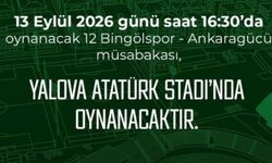 Ankaragücü’nün 12 Bingölspor Maçı Yalova’da Oynanacak