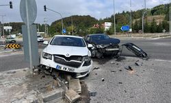 Bolu-Ankara Kara Yolunda İki Otomobil Birbirine Girdi: 2 Yaralı