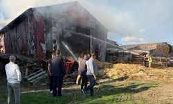 Beypazarı’nda Saman Balyaları Alevlere Teslim Oldu