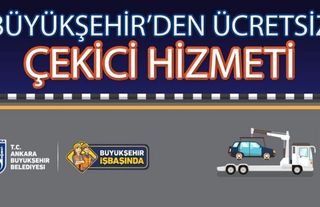 Ankara’da Kentin 7 Noktasında Ücretsiz Çekici Hizmeti