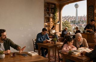 Ankara’da Kahvehaneler Kütüphaneye Dönüşüyor