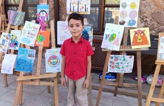 Nallıhan'da Minik Ressam İlk Sergisini Belediye Ek Hizmet Binasında Açtı