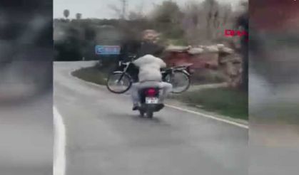 Akılalmaz Yolculuk! Motosiklet Üstünde Motosiklet Taşıdı