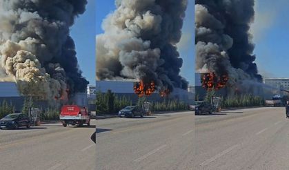 Ankara Sincan’da Boya Fabrikasında Korkutan Yangın