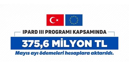 Tarım Bakanlığından IPARD 3 Kapsamında 375 Milyon TL Destek