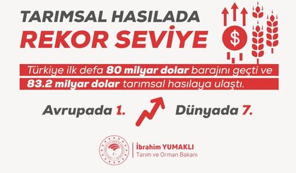 Türkiye Tarımda 83,2 Milyar Dolarla Avrupa Lideri Oldu