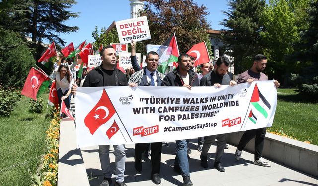 Anadolu Üniversitesi’nde Gazze Protestoları