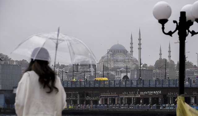 İstanbul için Kuvvetli Rüzgâr ve Sağanak Uyarısı