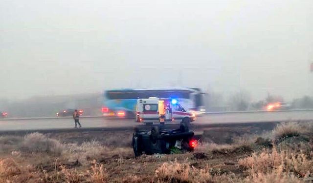 Ankara Elmadağ’da Sis Kazalara Yol Açtı