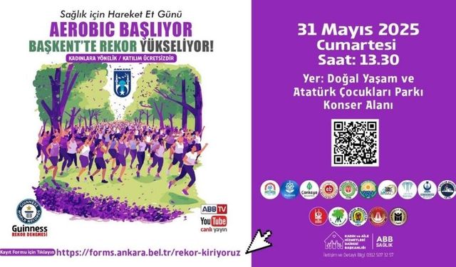 Gölbaşı’nda Aerobik Rekoru Denemesi Başlıyor!