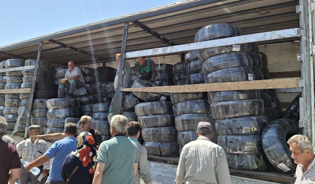 Beypazarı’nda Çiftçilere Damla Sulama Borusu Desteği