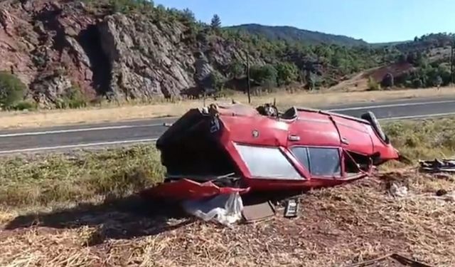 Nallıhan’da Feci Kaza: Aracı Takla Attı, Burnu Bile Kanamadı