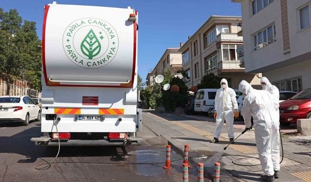 Çankaya’da Temizlik Çalışmaları Sürüyor: Ekipler 7/24 Sahada
