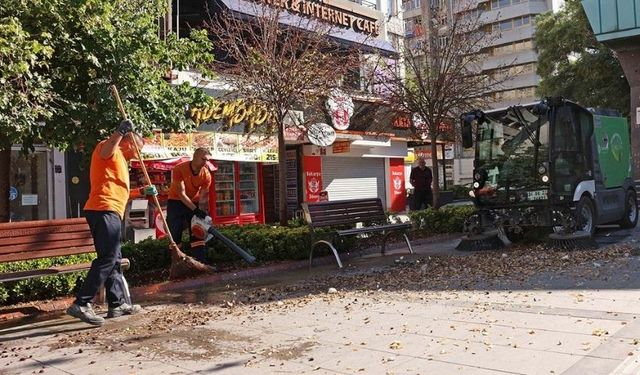 Çankaya'dan Temizlik Seferberliği: Kızılay Caddeleri Temizleniyor