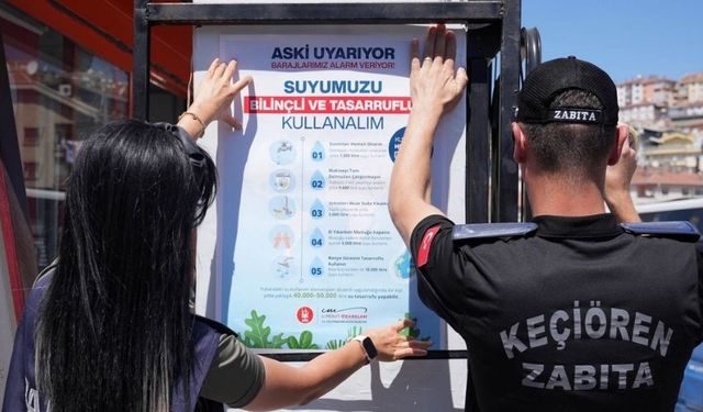 Keçiören Belediyesi ASKİ’nin Tasarruf Uyarısı Sonrası Harekete Geçti