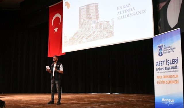 Mamak Belediyesi ve ABB İşbirliğinde Afet Farkındalık Eğitimi